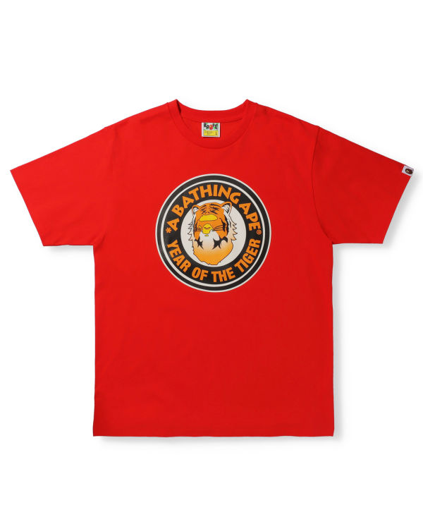 Camiseta Bape Year Of The Tiger Hombre Rojas Claro | IKUFP-2893