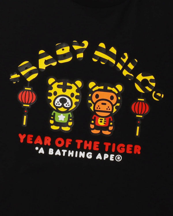 Camiseta Bape Year Of The Tiger Milo Hombre Negras | GTISA-0814