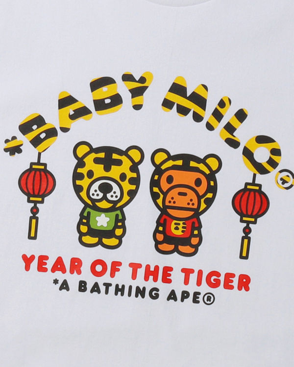 Camiseta Bape Year Of The Tiger Milo Hombre Blancas | OKPQT-1694