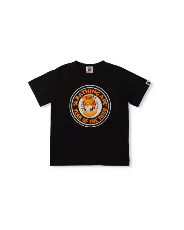 Camiseta Bape Year Of The Tiger Niños Negras | WPYRG-0295