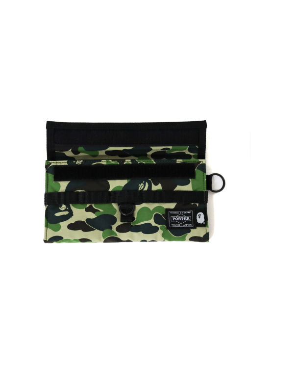 Carteras Bape Porter ABC Camo Long Hombre Verde | NEQTY-2914