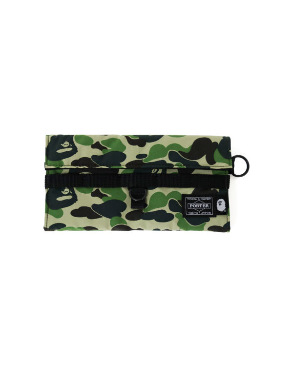 Carteras Bape Porter ABC Camo Long Hombre Verde | NEQTY-2914