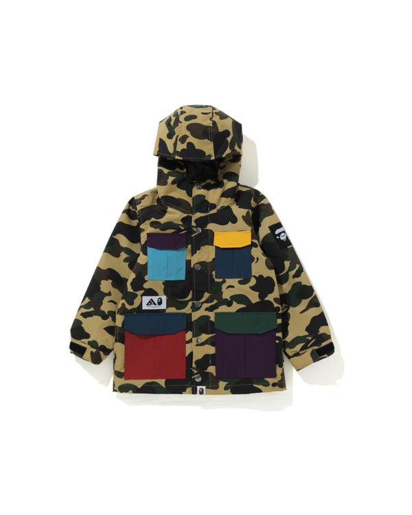 Chaquetas Bape 1st Camo Mountain Niños Amarillo | LGAQF-5340