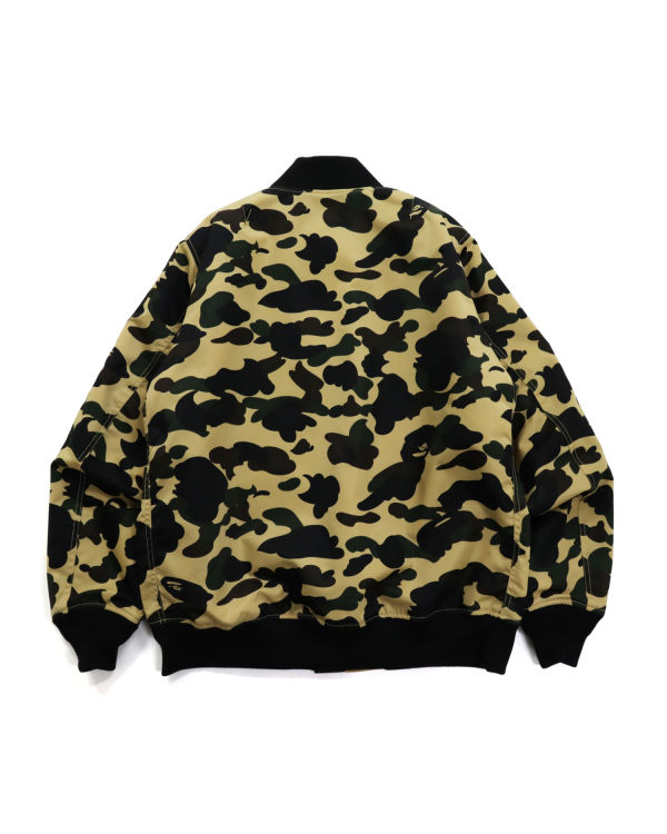 Chaquetas Bape 1st Camo Nylon Twill MA-1 Hombre Amarillo | KMZLN-1693