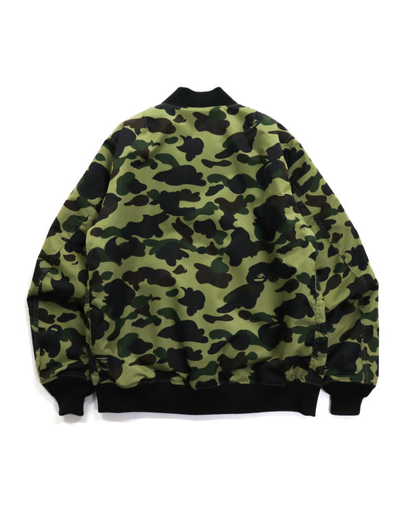 Chaquetas Bape 1st Camo Nylon Twill MA-1 Hombre Verde | RFAET-9014