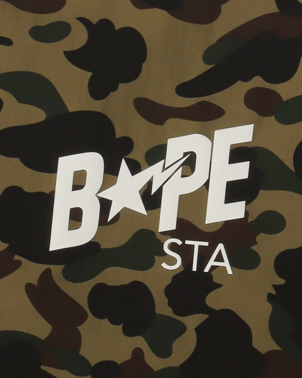 Chaquetas Bape 1st Camo Pista Hombre Verde | NDTZP-5743