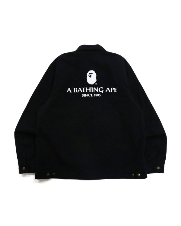 Chaquetas Bape Badge Motif Zip Blouson Hombre Negras | RTWIO-9130