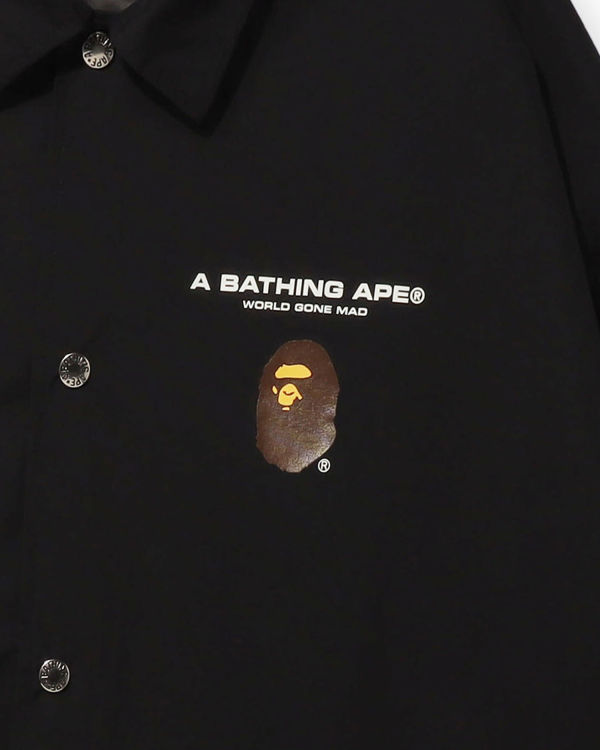 Chaquetas Bape Estampadas Relaxed Fit Coach Hombre Negras | VUTJW-5237