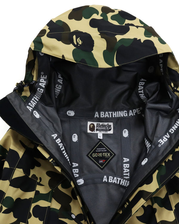 Chaquetas Bape Gore-Tex 1st Camo Snowboard Hombre Amarillo | ADINT-3260