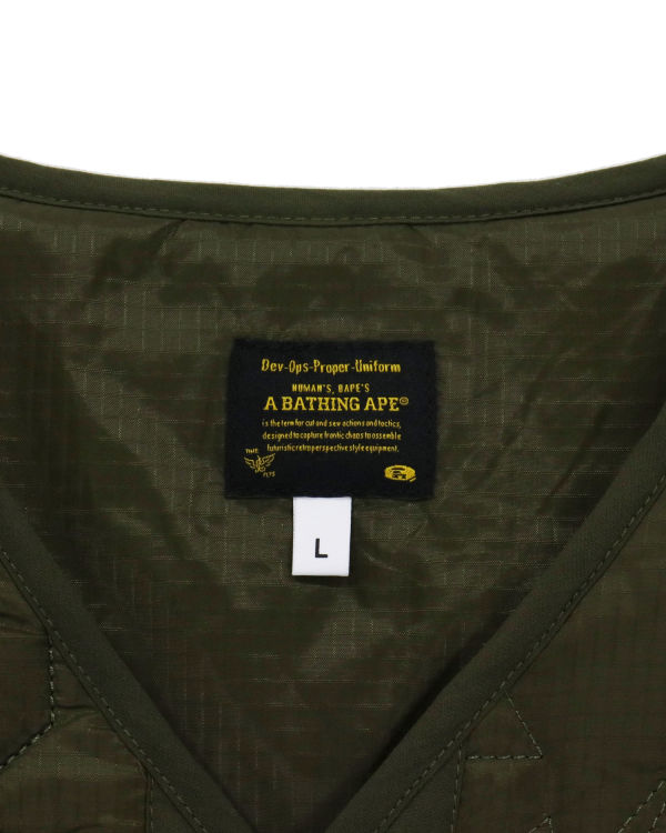 Chaquetas Bape Military Patch Liner Hombre Verde | SZVFE-0846