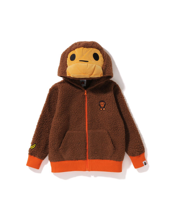 Chaquetas Bape Milo Boa Plush Niños Marrones | OTBLN-0276