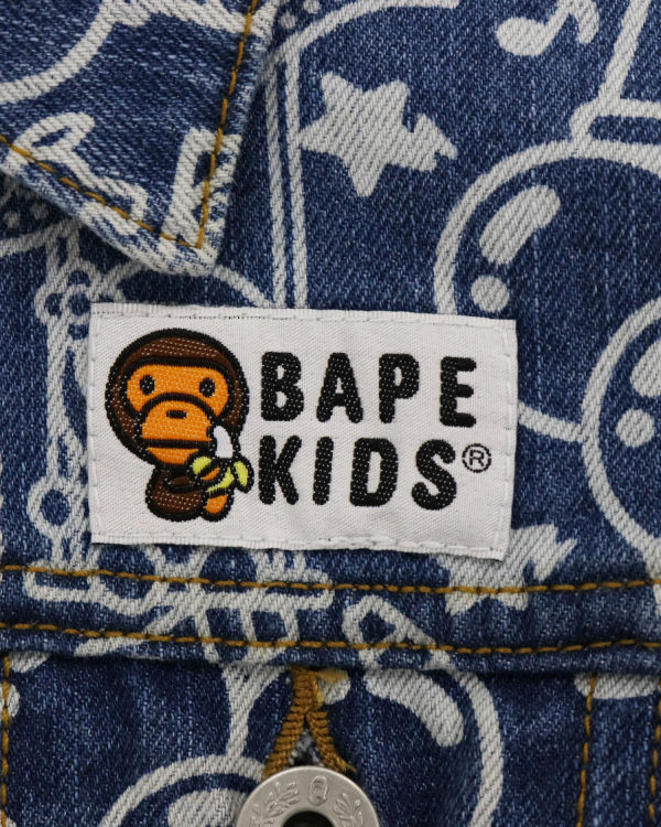 Chaquetas Bape Milo Circus Denim Niños Azules | DBRCI-1380