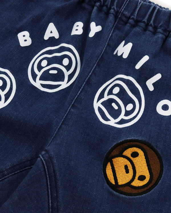 Chaquetas Bape Milo Embroidered Niños Azules | PVLAW-6059