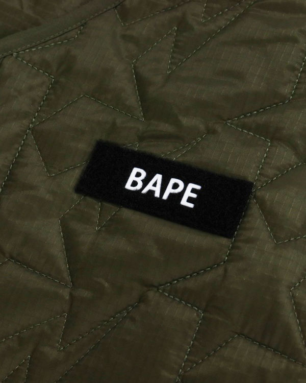 Chaquetas Bape Multi Patch STA Acolchado Niños Verde | QAJZP-5691