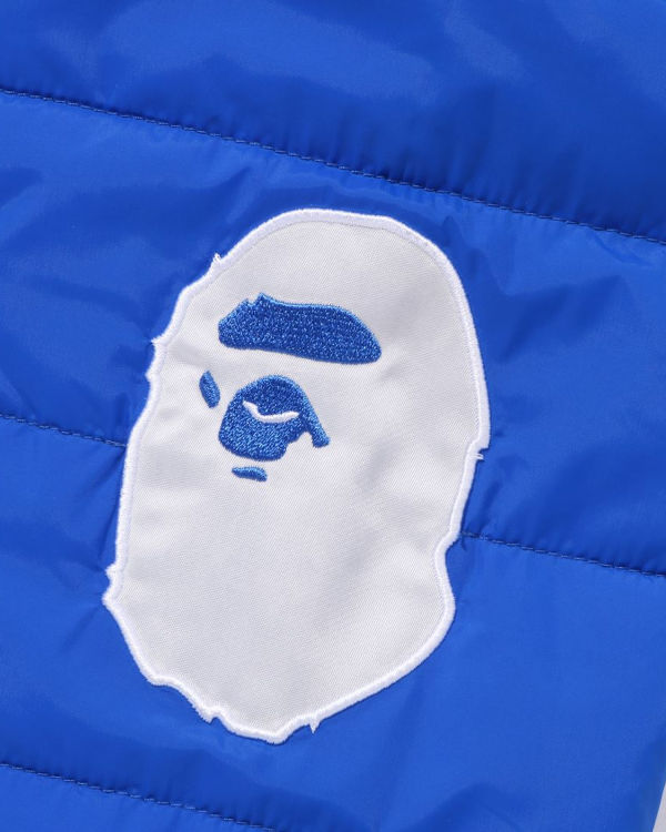 Chaquetas Bape Patch Acolchado Niños Azules | TFDSU-0543