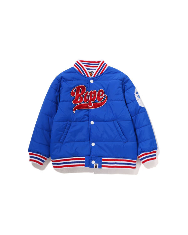 Chaquetas Bape Patch Acolchado Niños Azules | TFDSU-0543