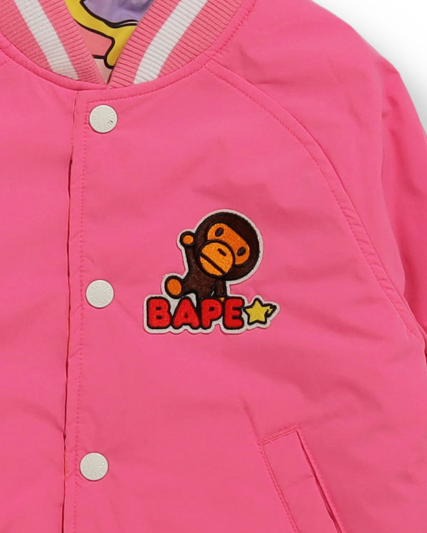 Chaquetas Bape STA Camo Milo Reversible Niños Rosas | QYWPE-1684