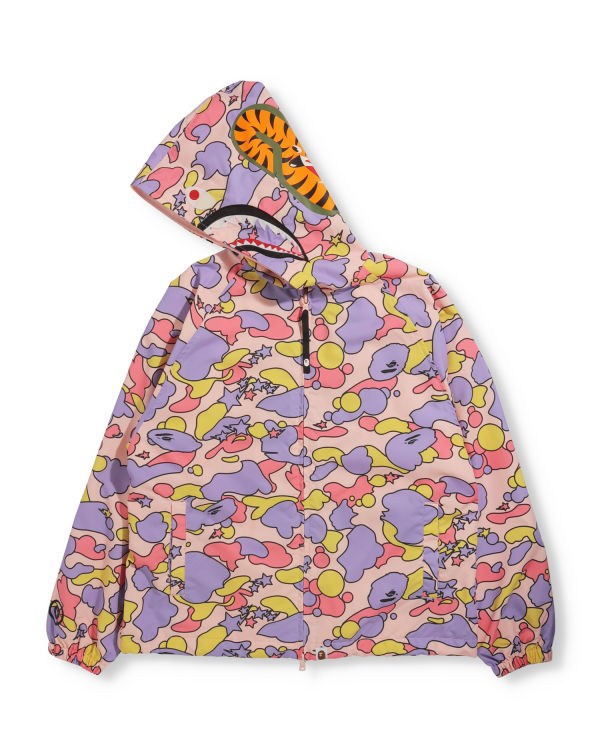 Chaquetas Bape STA Camo Oversized Full Zip Mujer Rosas | NMAEG-4563