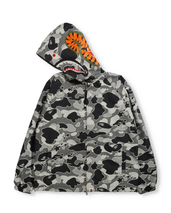 Chaquetas Bape STA Camo Oversized Full Zip Mujer Negras | VRFKB-7381