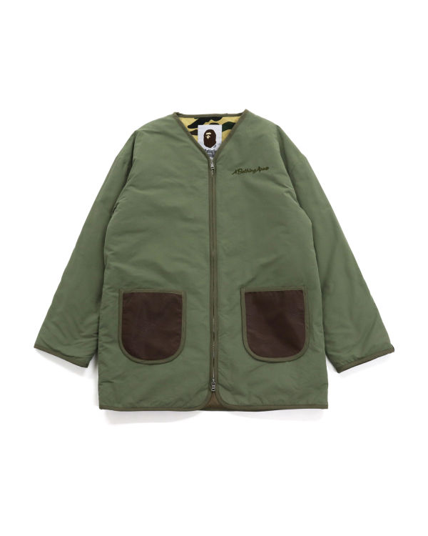 Chaquetas Bape STA Cuero Patch No Collar Mujer Verde | WSYMF-2938