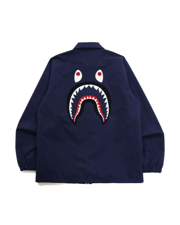 Chaquetas Bape Shark Coach Hombre Azul Marino Azules | BQZNO-1490