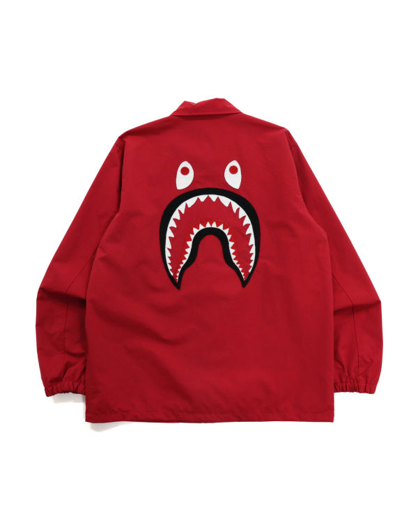 Chaquetas Bape Shark Coach Hombre Rojas Claro | KDNWJ-0147