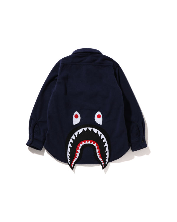 Chaquetas Bape Shark Patch Niños Azules | AWIBP-3745