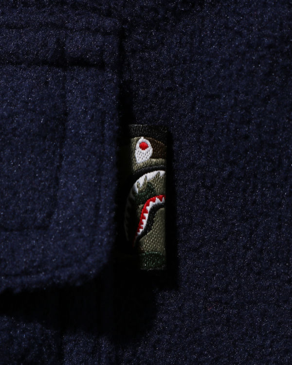 Chaquetas Bape Shark Patch Niños Azules | AWIBP-3745