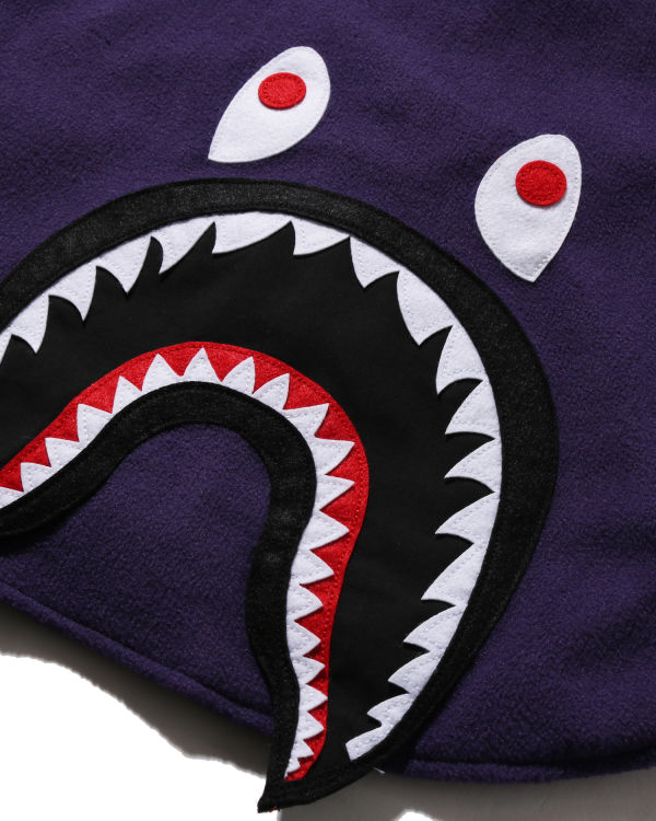 Chaquetas Bape Shark Patch Niños Moradas | YZMFA-2708