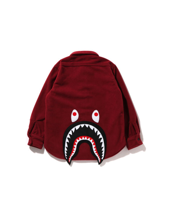 Chaquetas Bape Shark Patch Niños Rojas Claro | TNRAH-7246