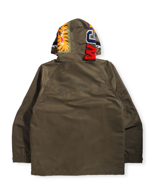 Chaquetas Bape Shark Snowboard Hombre Verde | HXEVG-0268