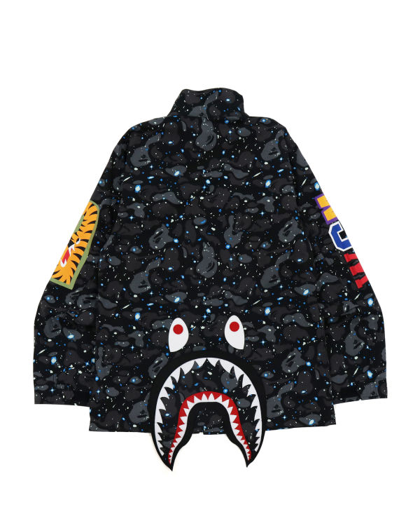 Chaquetas Bape Space Camo Shark M-65 Hombre Negras | LOZVM-7295