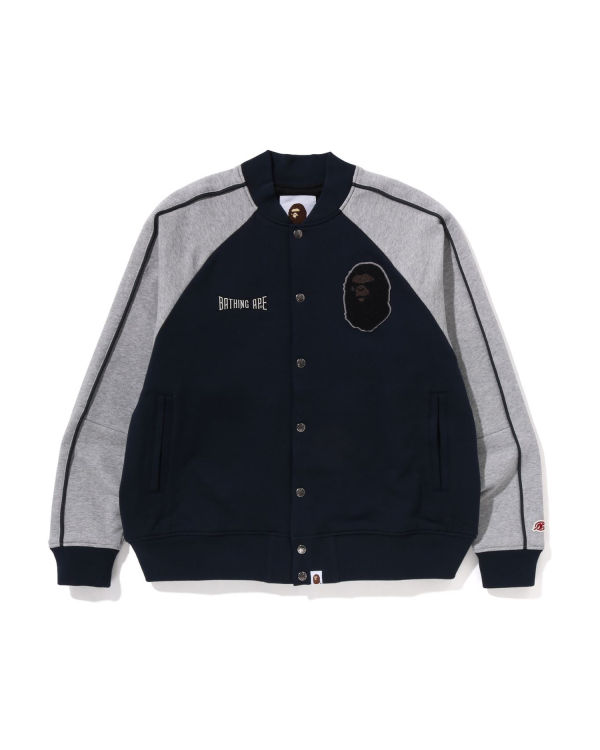 Chaquetas Bape Sweat Varsity Hombre Azul Marino Azules | HDYCN-3548