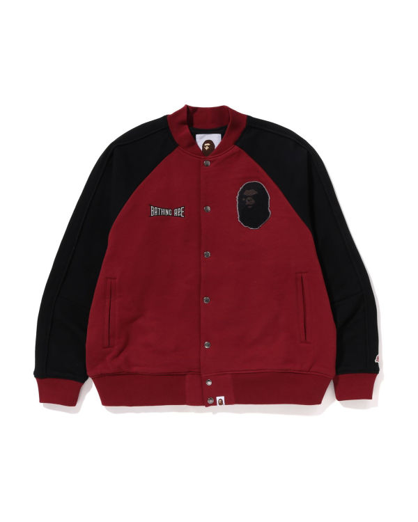 Chaquetas Bape Sweat Varsity Hombre Rojas Claro | FDZVS-4812