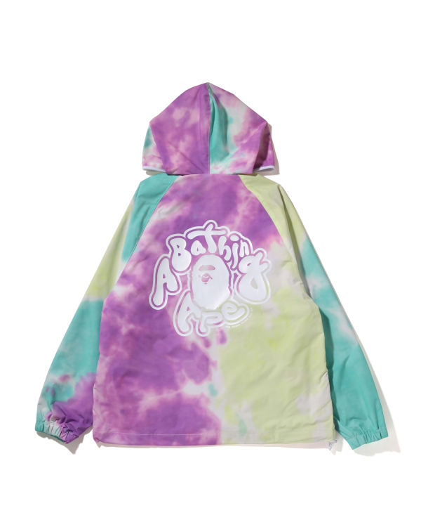 Chaquetas Bape Tie-Dye Oversized Full Zip Mujer Moradas Verde Azules | VZJIF-0659