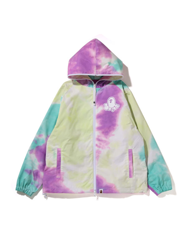 Chaquetas Bape Tie-Dye Oversized Full Zip Mujer Moradas Verde Azules | VZJIF-0659