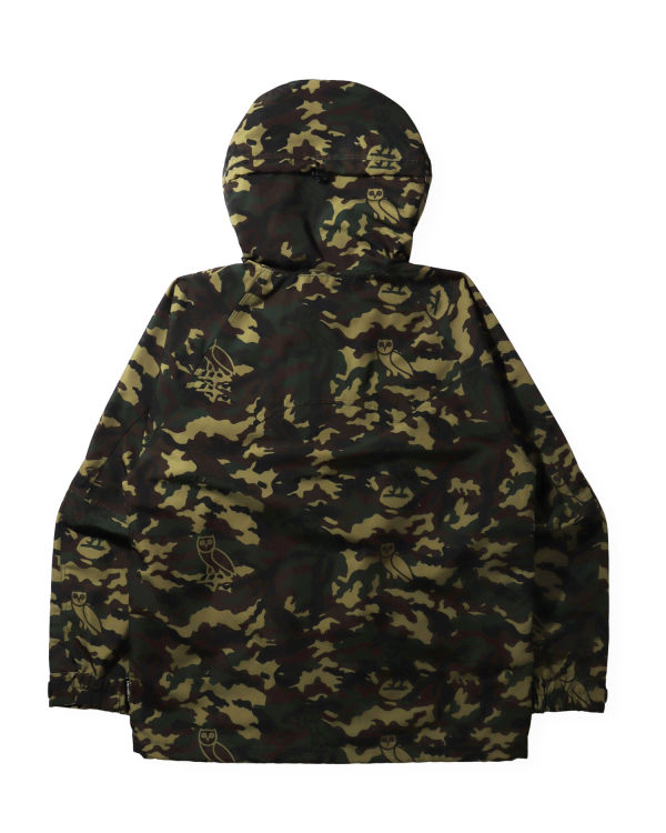 Chaquetas Bape X OVO Woodland Camo Snowboard Hombre Verde | EUCLG-6409