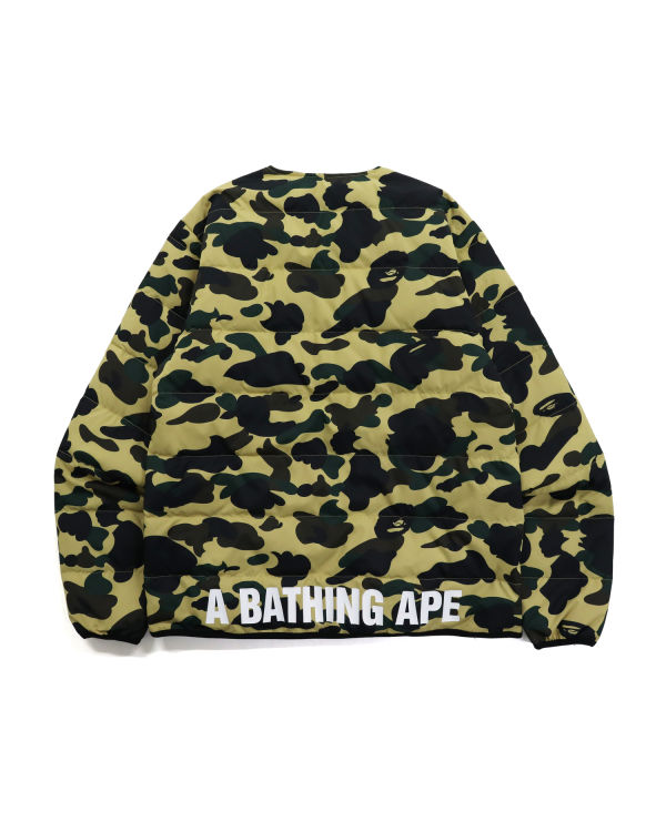 Chaquetas De Plumas Bape 1st Camo Light Weight Hombre Amarillo | QPUGX-7681