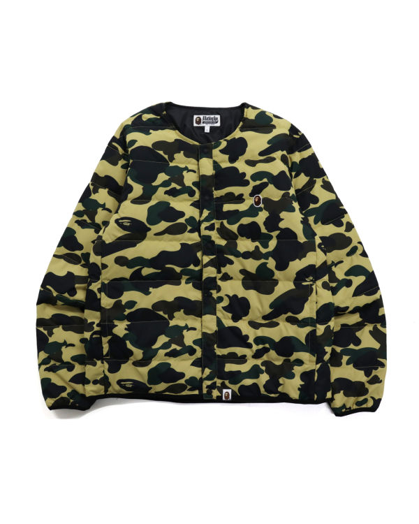 Chaquetas De Plumas Bape 1st Camo Light Weight Hombre Amarillo | QPUGX-7681