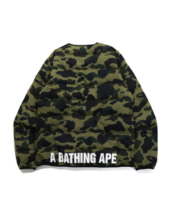 Chaquetas De Plumas Bape 1st Camo Light Weight Hombre Verde | WEFNX-9613