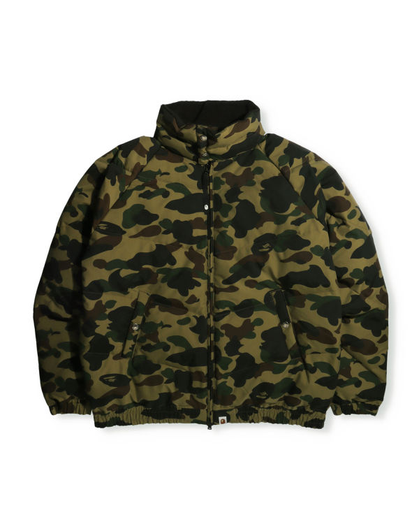 Chaquetas De Plumas Bape 1st Camo Loose Fit Hombre Verde | SDFLY-5729