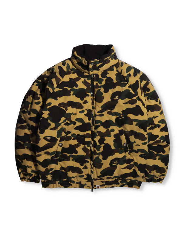 Chaquetas De Plumas Bape 1st Camo Loose Fit Hombre Amarillo | XFWTJ-5149