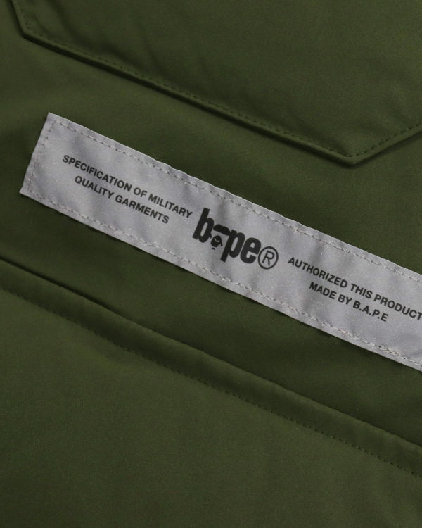 Chaquetas De Plumas Bape Loose Fit Long Hombre Verde | CGDZK-9387