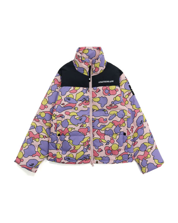 Chaquetas De Plumas Bape STA Camo Mujer Rosas | IQFEP-7015