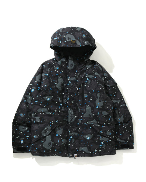 Chaquetas De Plumas Bape Space Camo Military Loose Fit Hombre Negras | NFIGB-8061