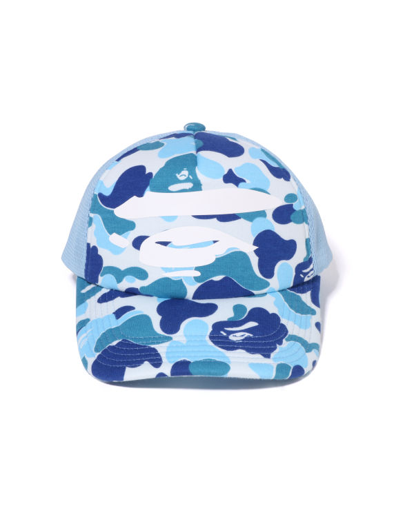 Gorras Bape ABC Camo Ape Face Mesh Hombre Azules Claro | WYPRX-5194