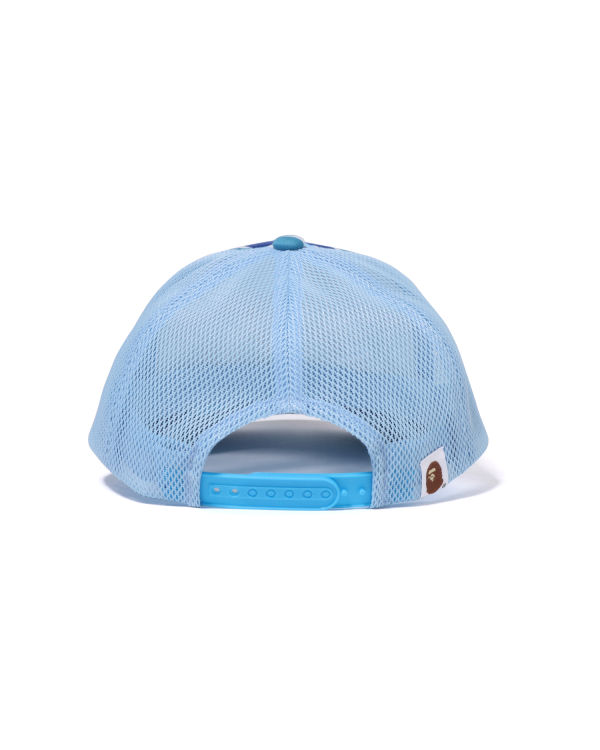 Gorras Bape ABC Camo Ape Face Mesh Hombre Azules Claro | WYPRX-5194