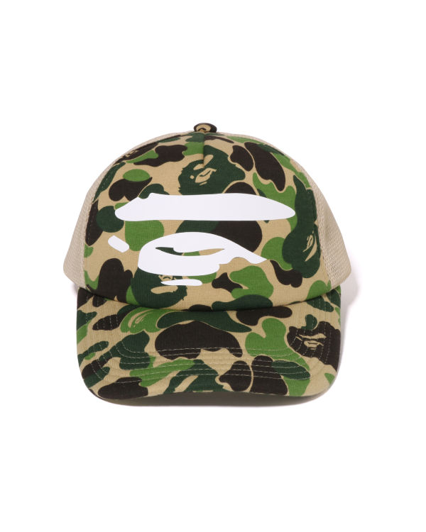 Gorras Bape ABC Camo Ape Face Mesh Hombre Verde | ZPHQC-3106