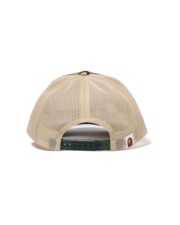 Gorras Bape ABC Camo Ape Face Mesh Hombre Verde | ZPHQC-3106