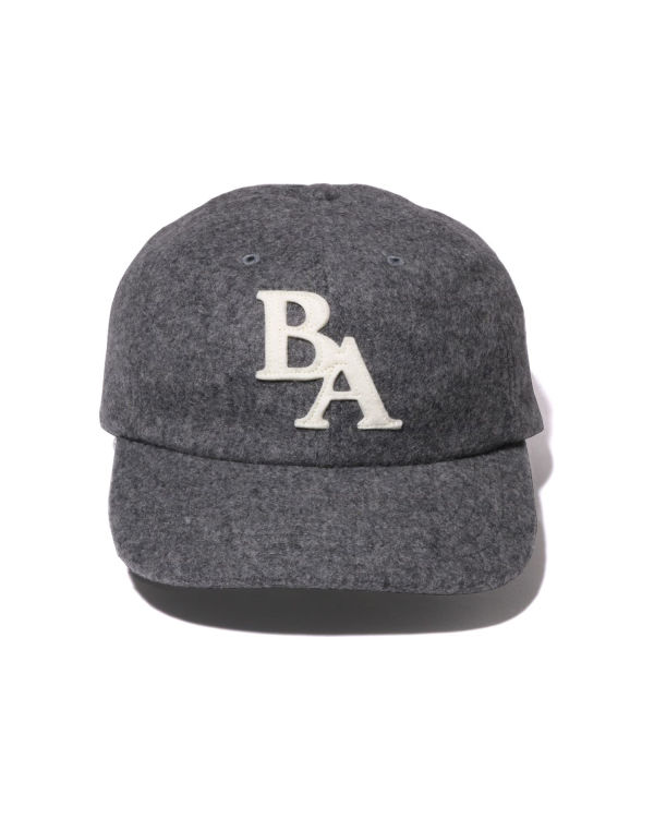 Gorras Bape Ape Head Melton Panel Hombre Gris | TVEMN-9370